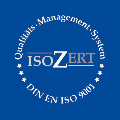 DIN EN ISO 9001:2015 certified company